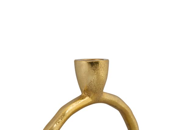 Ringo Gold Large Candle Holder