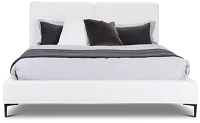 Emit Ivory Uph Panel Bed
