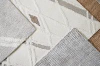 Senza Beige Wool 5x8 Area Rug