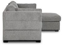 Amber Dark Gray Fabric Small Right Chaise Storage Sleeper Sectional