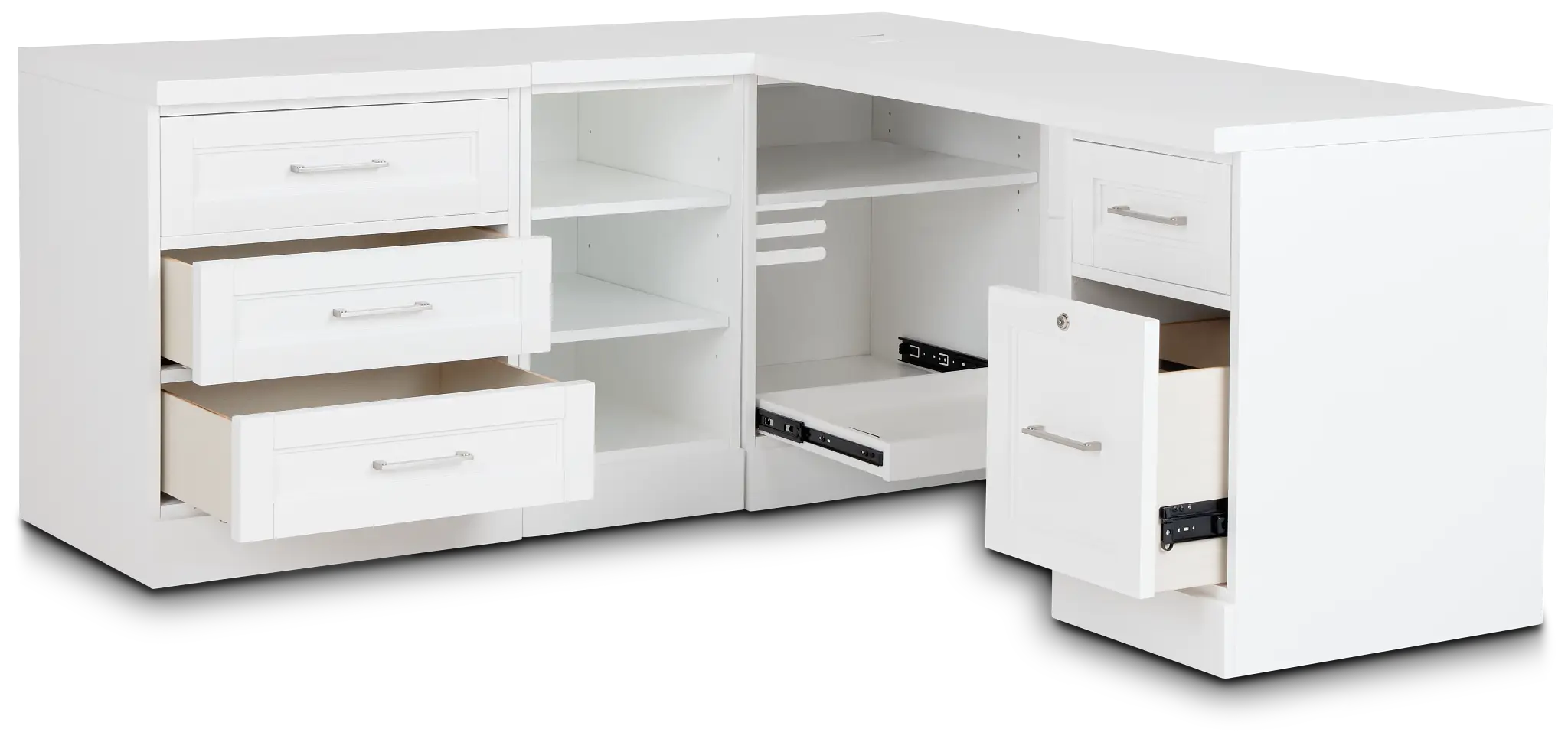 Newport White L Desk Newport White L Desk