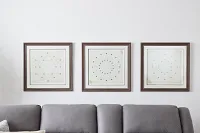 Sphere Beige Framed Wall Art