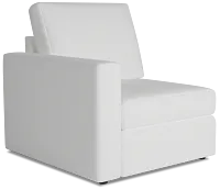 Citymod White Fabric Left Chair