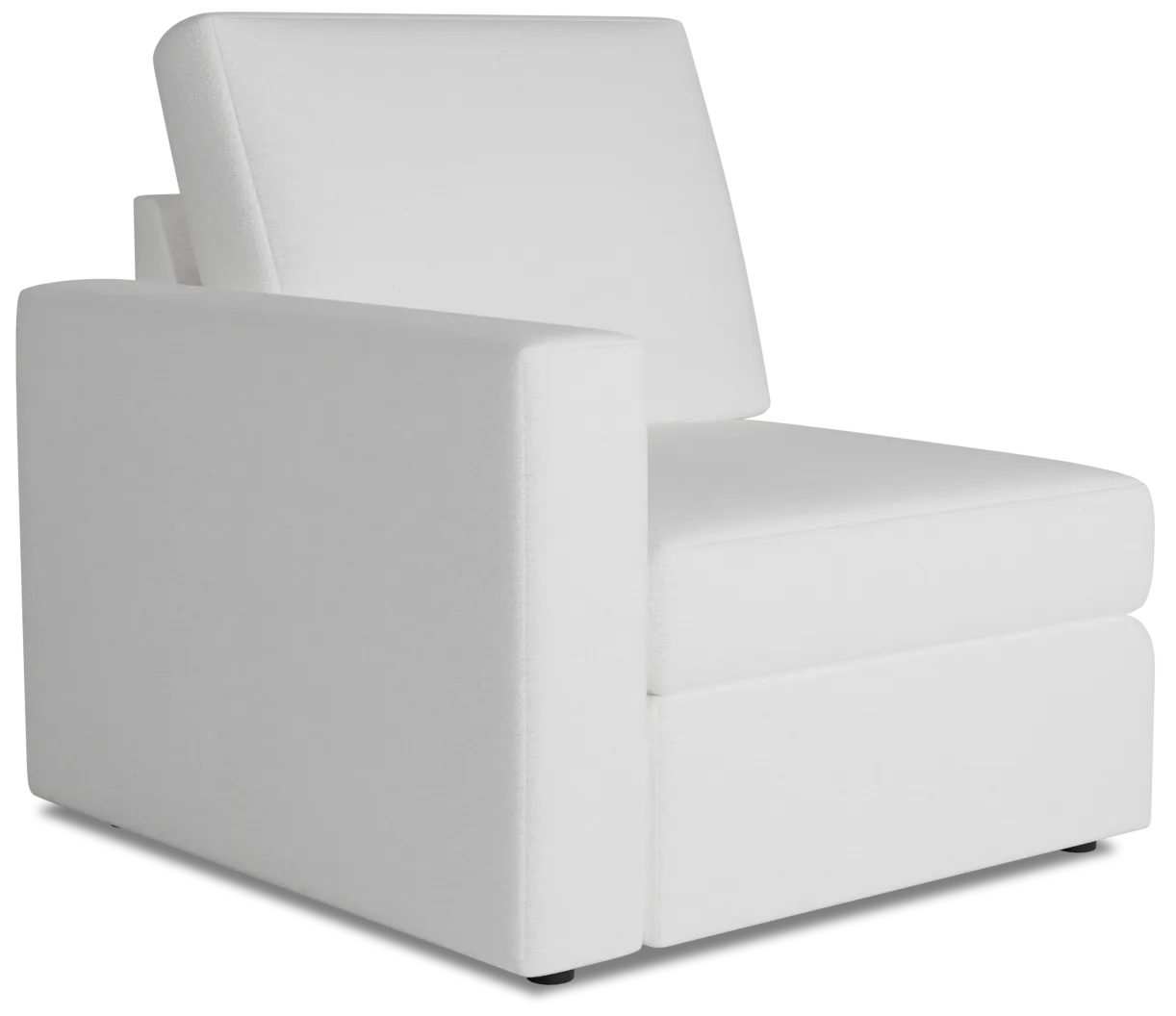 Citymod White Fabric Left Chair