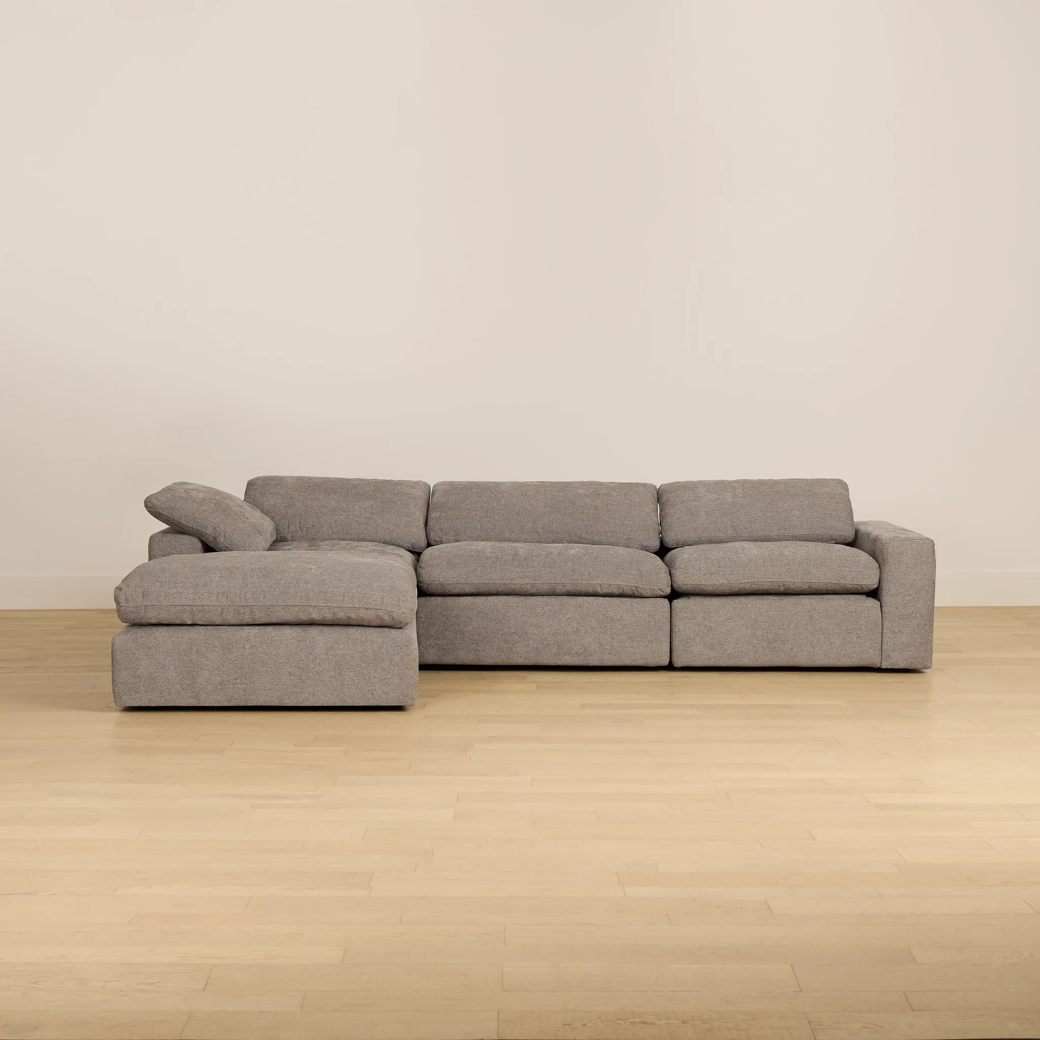 Drift Dark Gray Fabric Small Dual Power Left Bumper Sectional