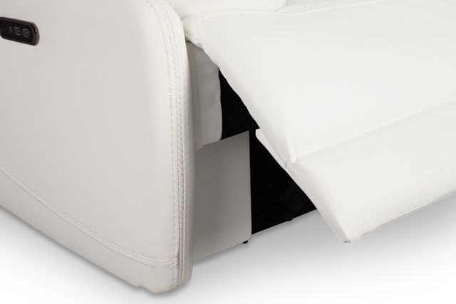 Jett White Micro Power Reclining Loveseat
