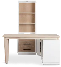 Boca Grande Light Tone Small L Wall Desk