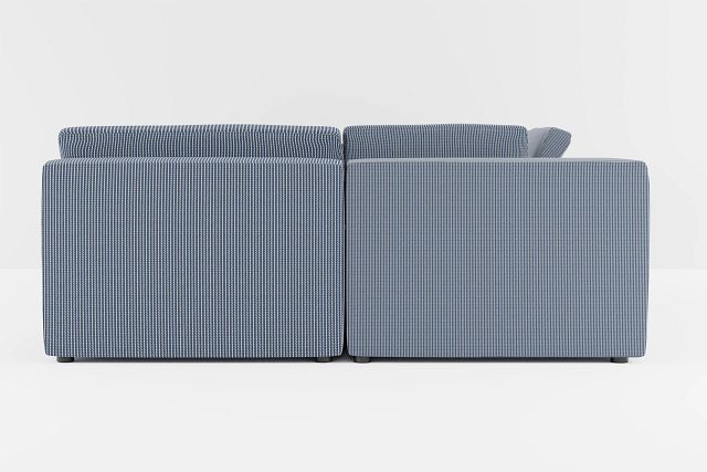 Destin Lucy Navy Fabric 8-piece Pit Sectional