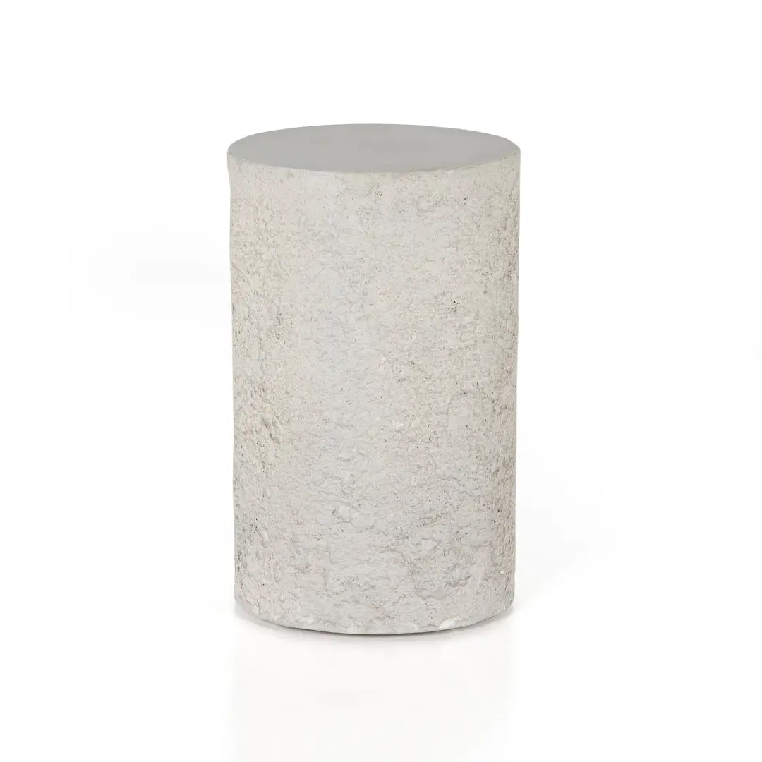 Four Hands Raina White Round End Table Four Hands Raina White Round End Table