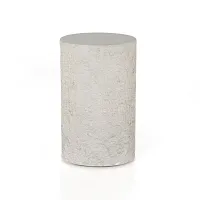 Four Hands Otero White Round End Table