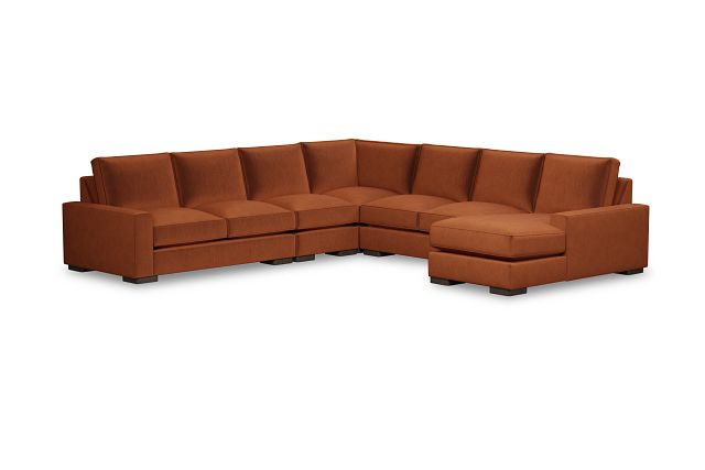 Edgewater Joya Orange Large Right Chaise Sectional