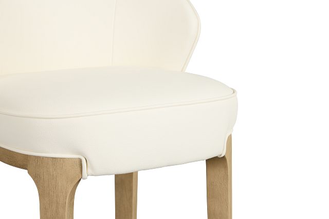 Libby Whitemicro 30" Upholstered Barstool