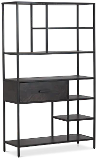 Cleo 1-drawer Metal Bookcase