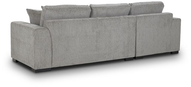 Blakely Gray Fabric Left Chaise Storage Sectional