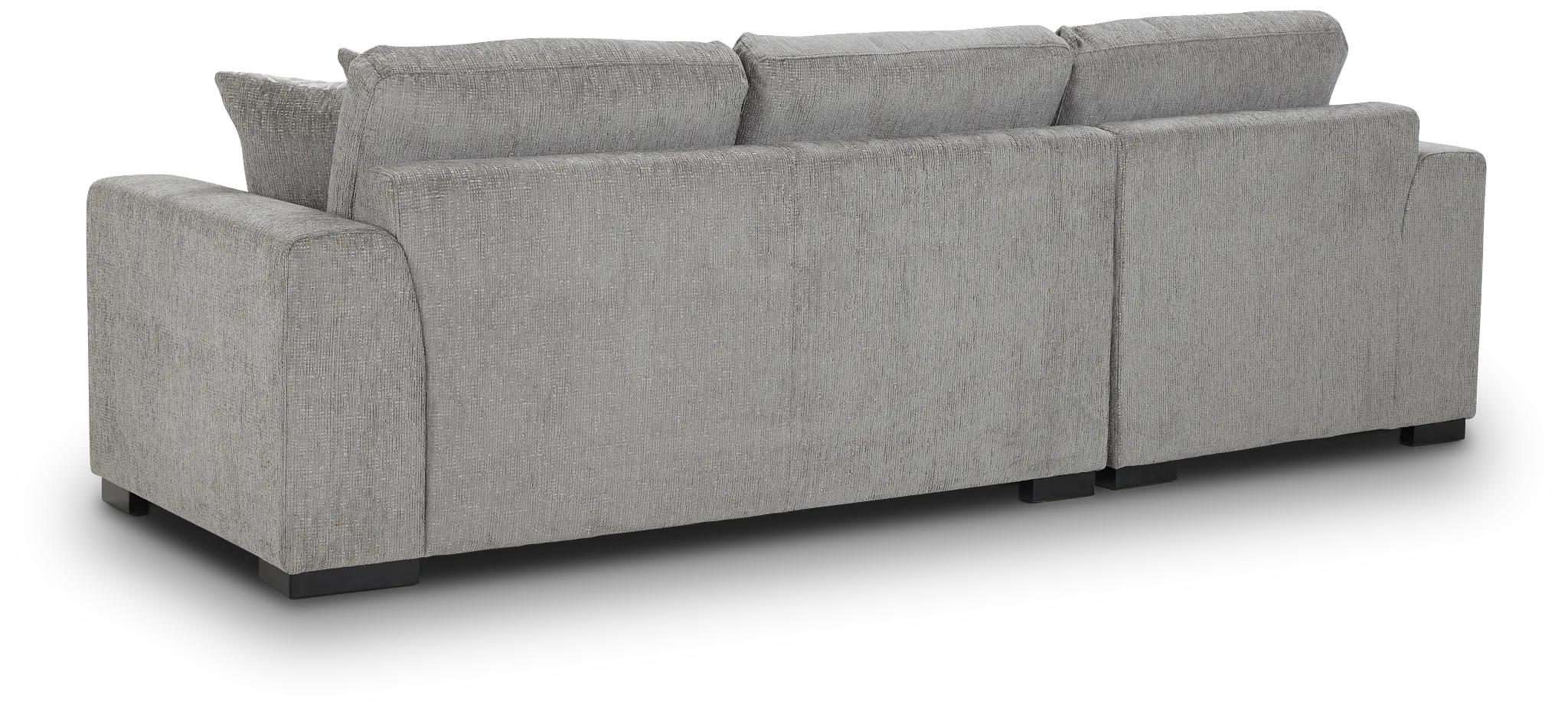 Blakely Gray Fabric Left Chaise Storage Sectional