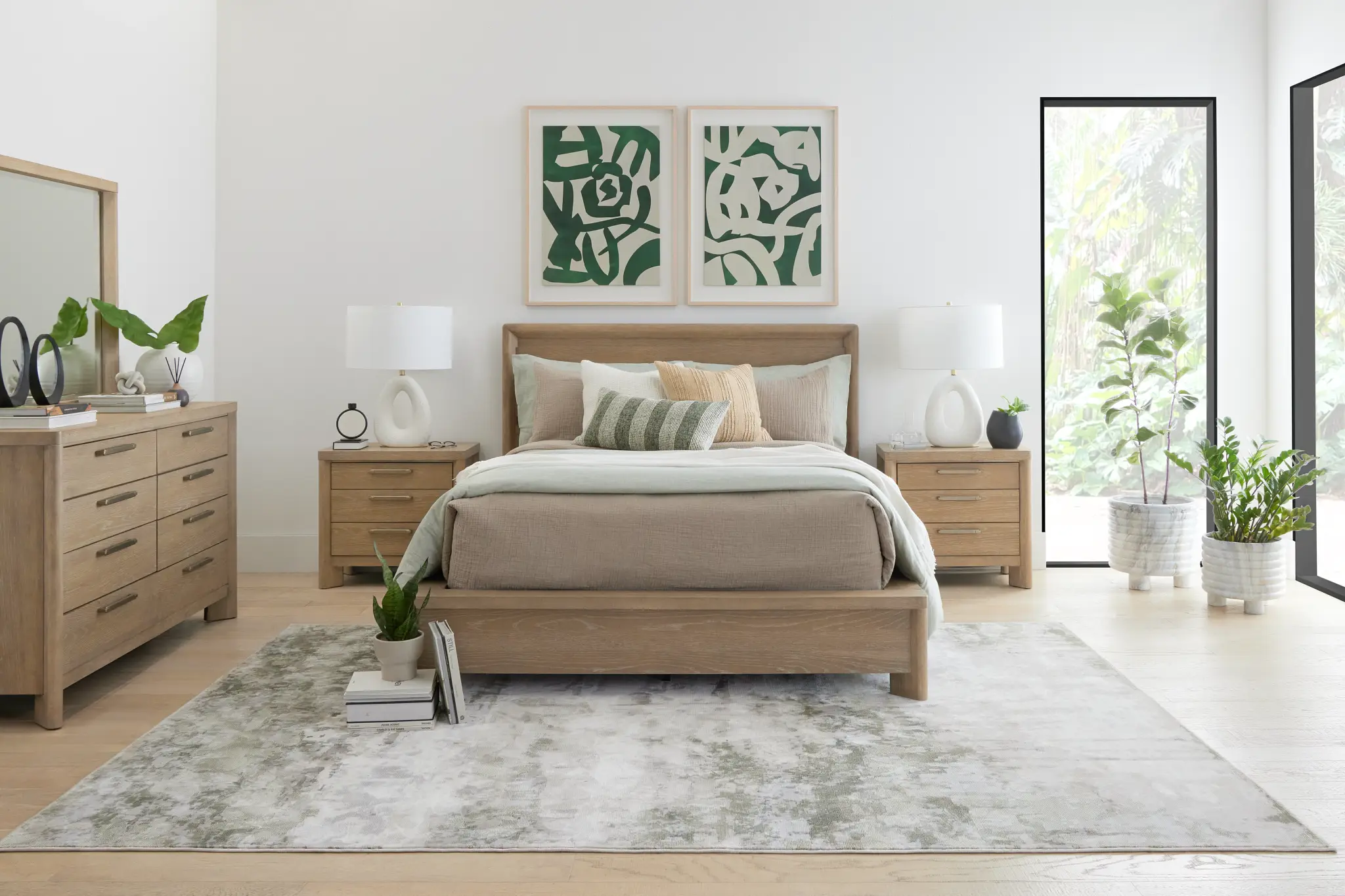Alton Light Tone Platform Bed Alton Light Tone Platform Bed