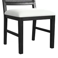 Brady Black Upholstered Side Chair