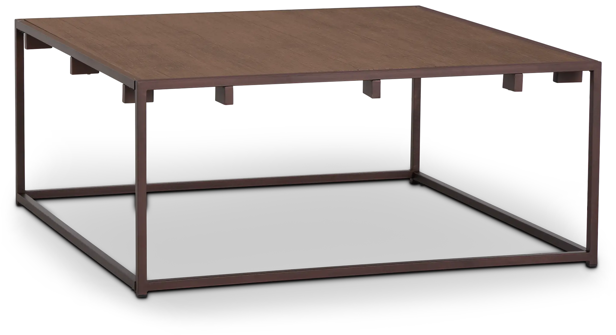Reggie Dark Tone Square Coffee Table Reggie Dark Tone Square Coffee Table