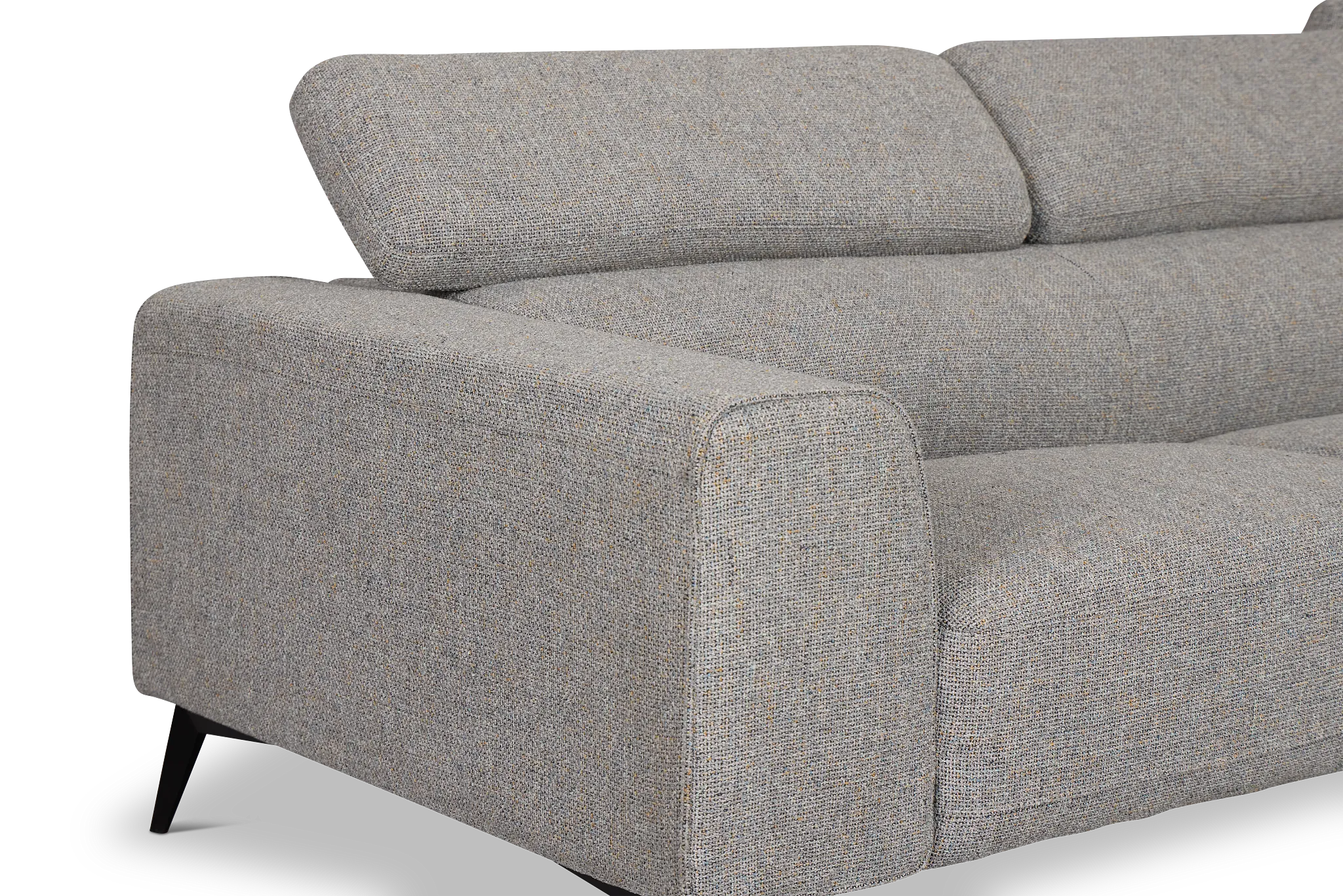 Alina Dark Gray Fabric Small Two-arm Sectional