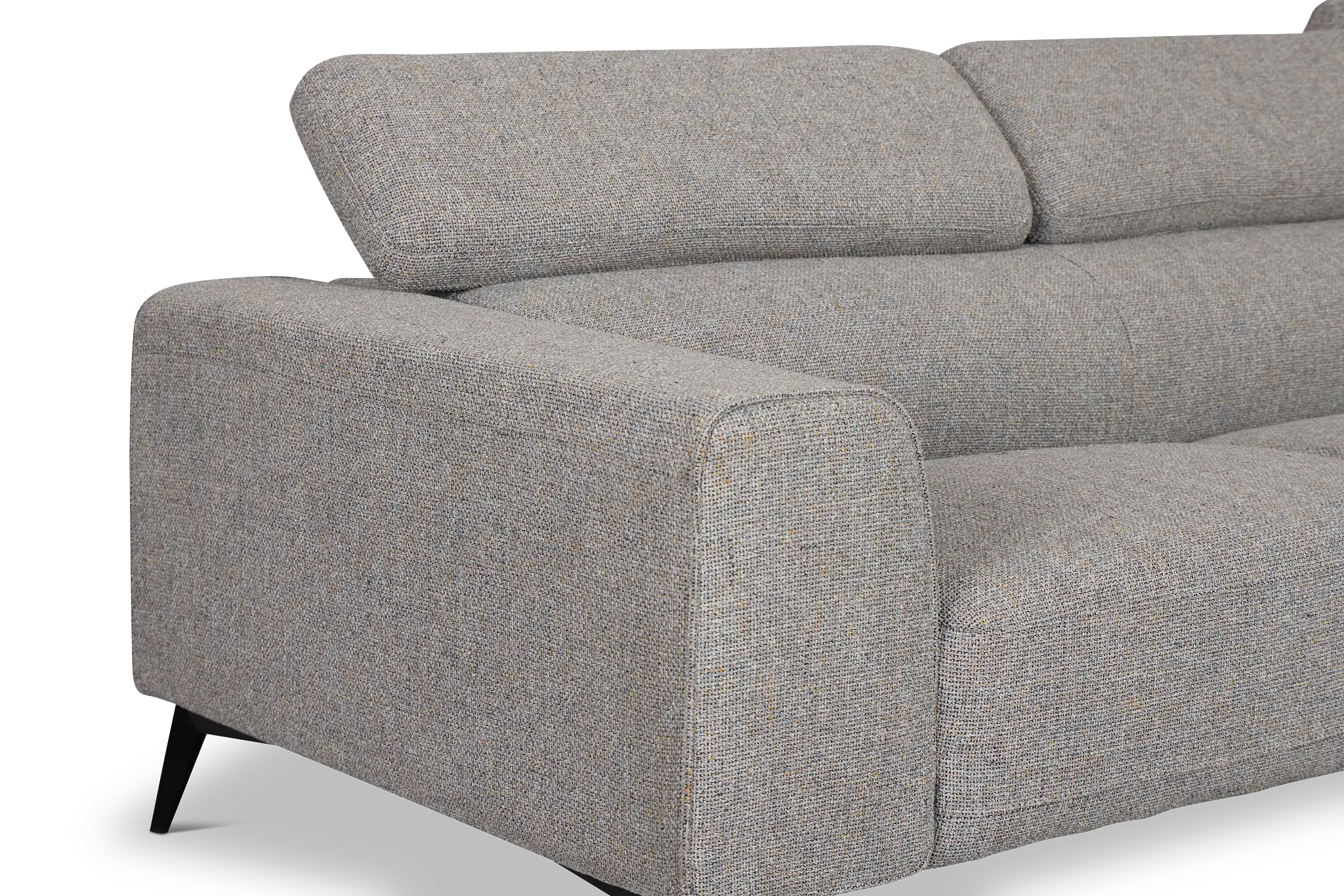 Alina Dark Gray Fabric Small Two-arm Sectional Alina Dark Gray Fabric Small Two-arm Sectional