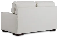Austin White Fabric Loveseat