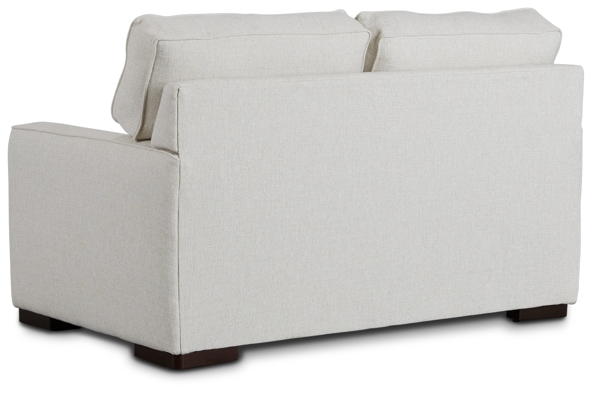 Austin White Fabric Loveseat