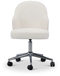 Paige Light Beige Swivel Desk Chair