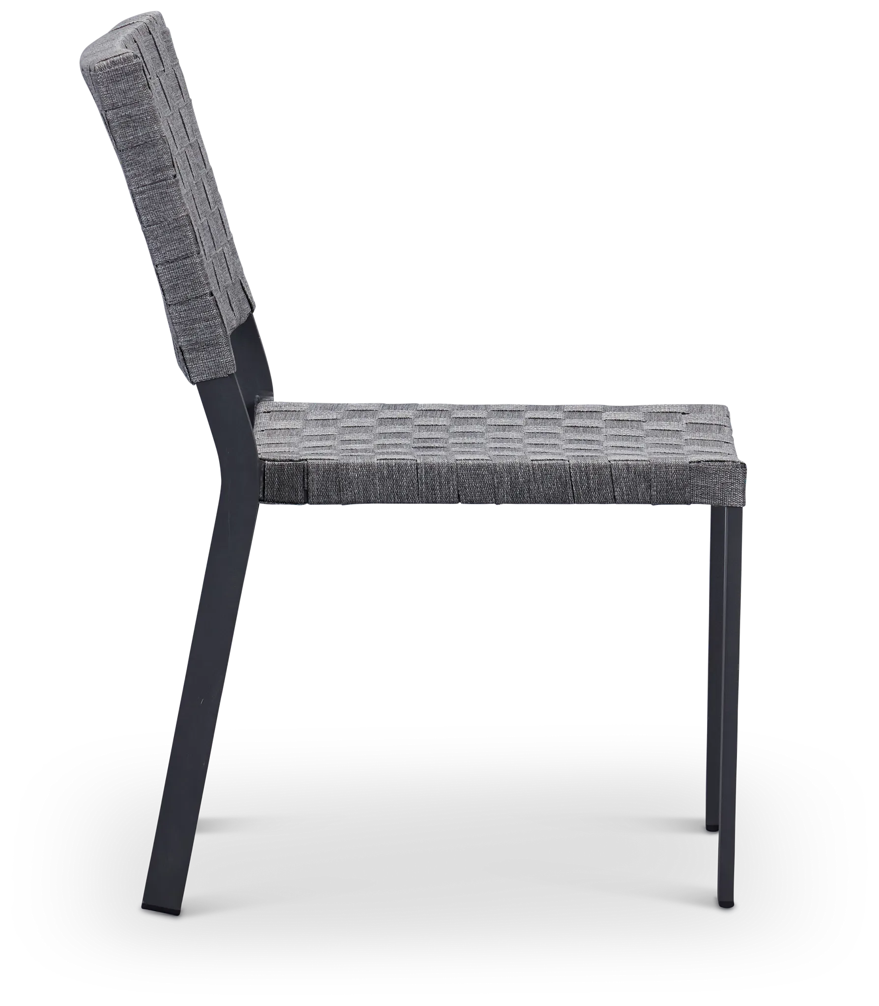 Barbados Light Gray Woven Side Chair