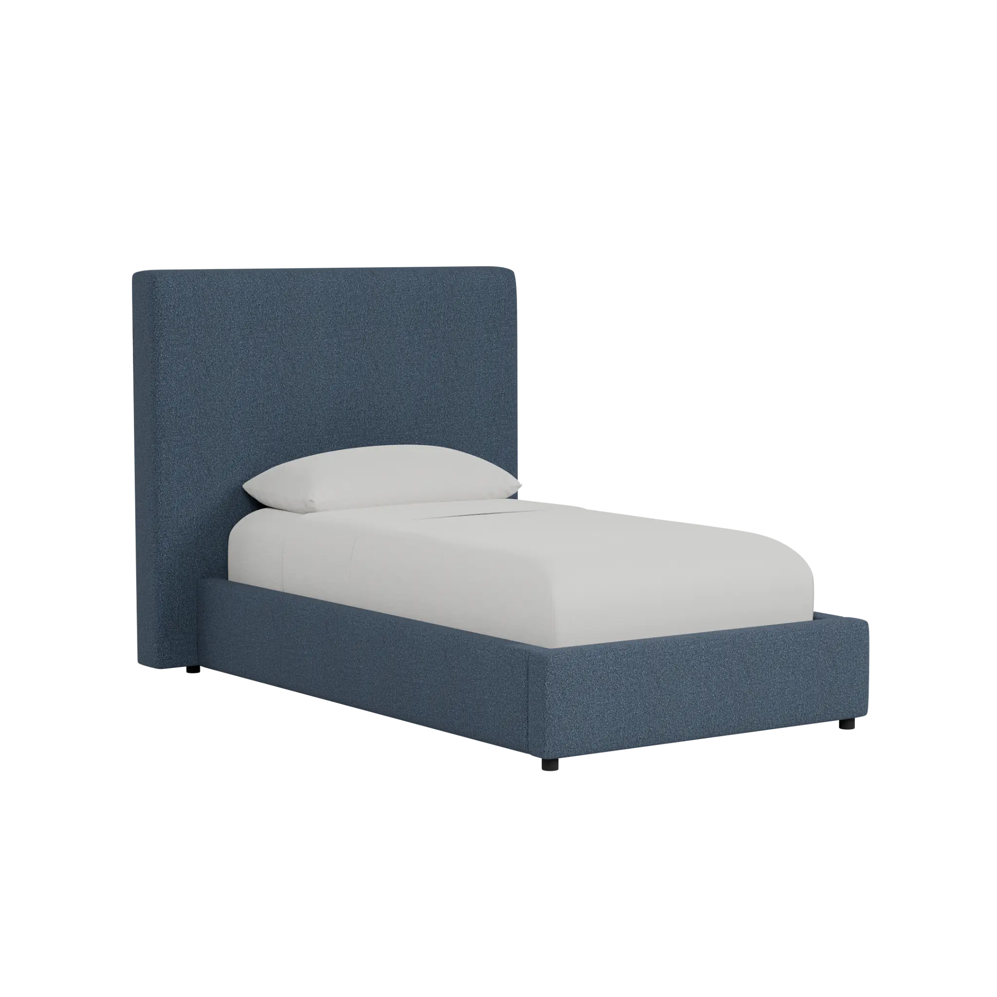 Grayton Elite Dark Blue 54" Upholstered Platform Bed Grayton Elite Dark Blue 54" Upholstered Platform Bed