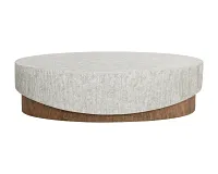Fauna Light Gray Oval Coffee Table