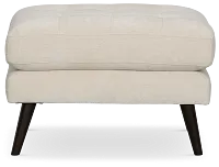 Indie Beige Fabric Ottoman