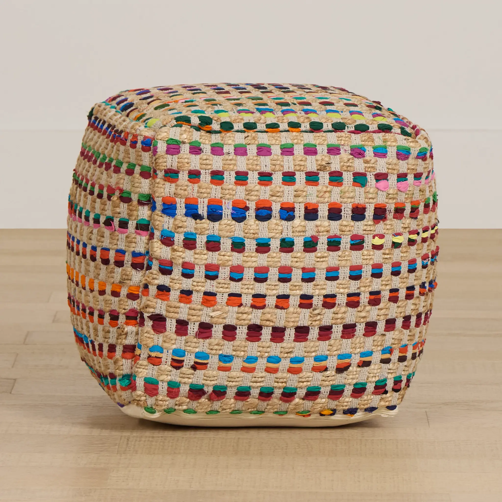 Poppy Multicolored Accent Pouf Poppy Multicolored Accent Pouf
