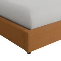 Grayton Elite Light Brown 44" Upholstered Platform Bed