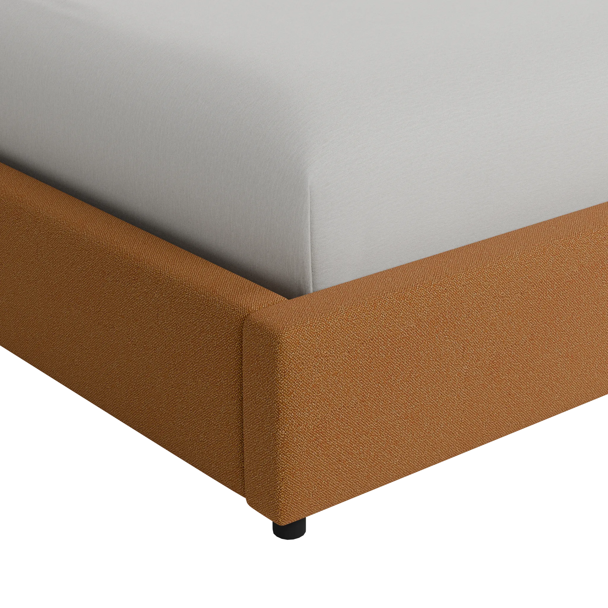 Grayton Elite Light Brown 44" Upholstered Platform Bed