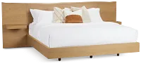 Haven Light Tone Spread Bed W/ Two Nightstands