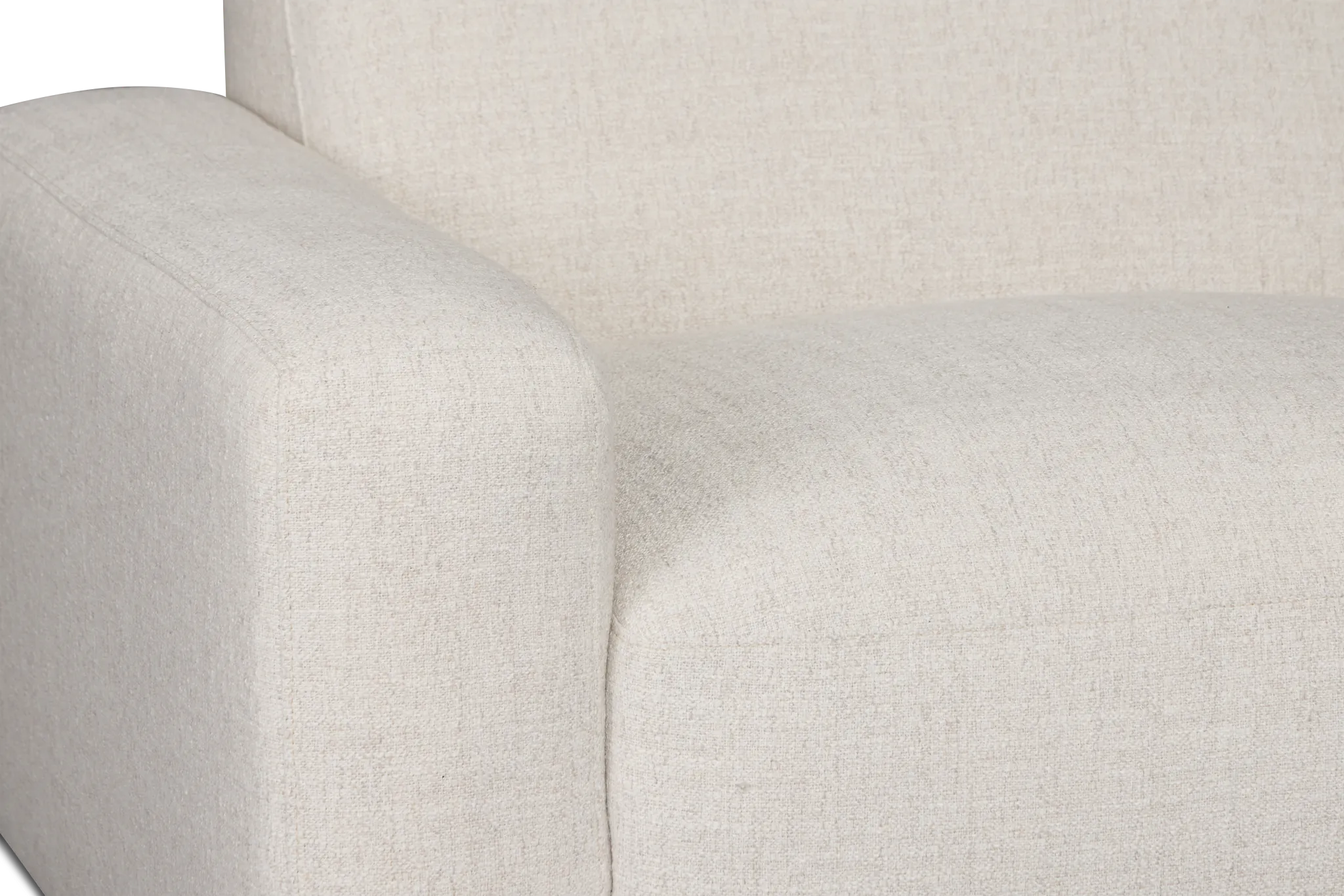 Baylor Light Beige Fabric Left Chair