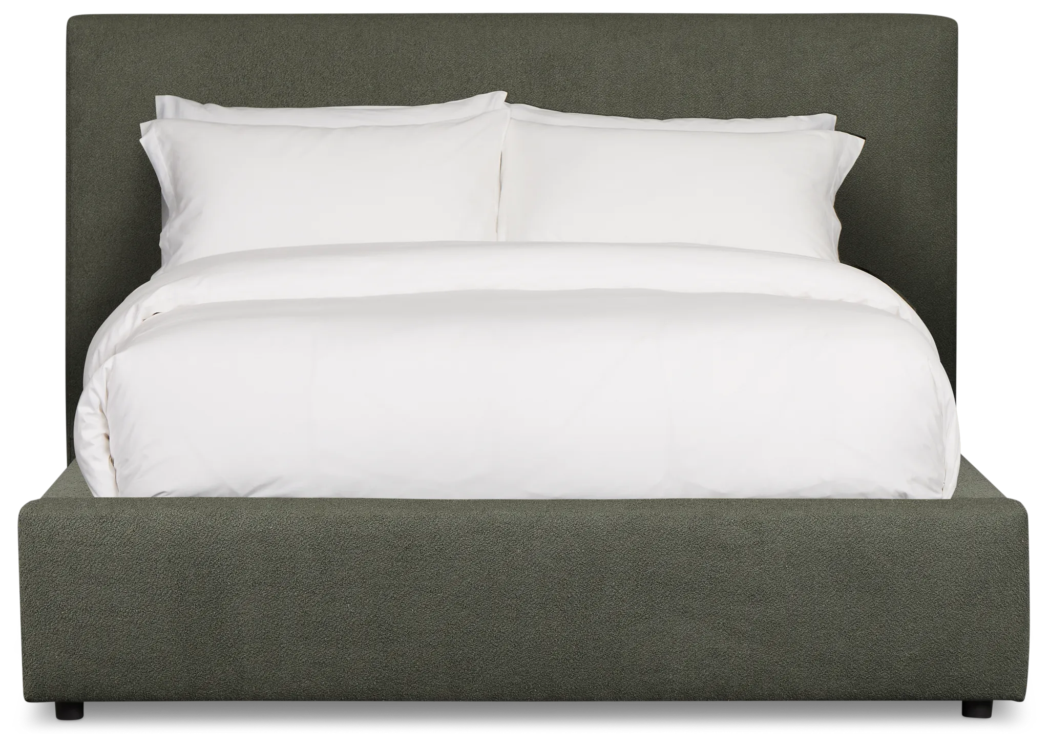 Grayton Sutton Green 44" Upholstered Platform Bed