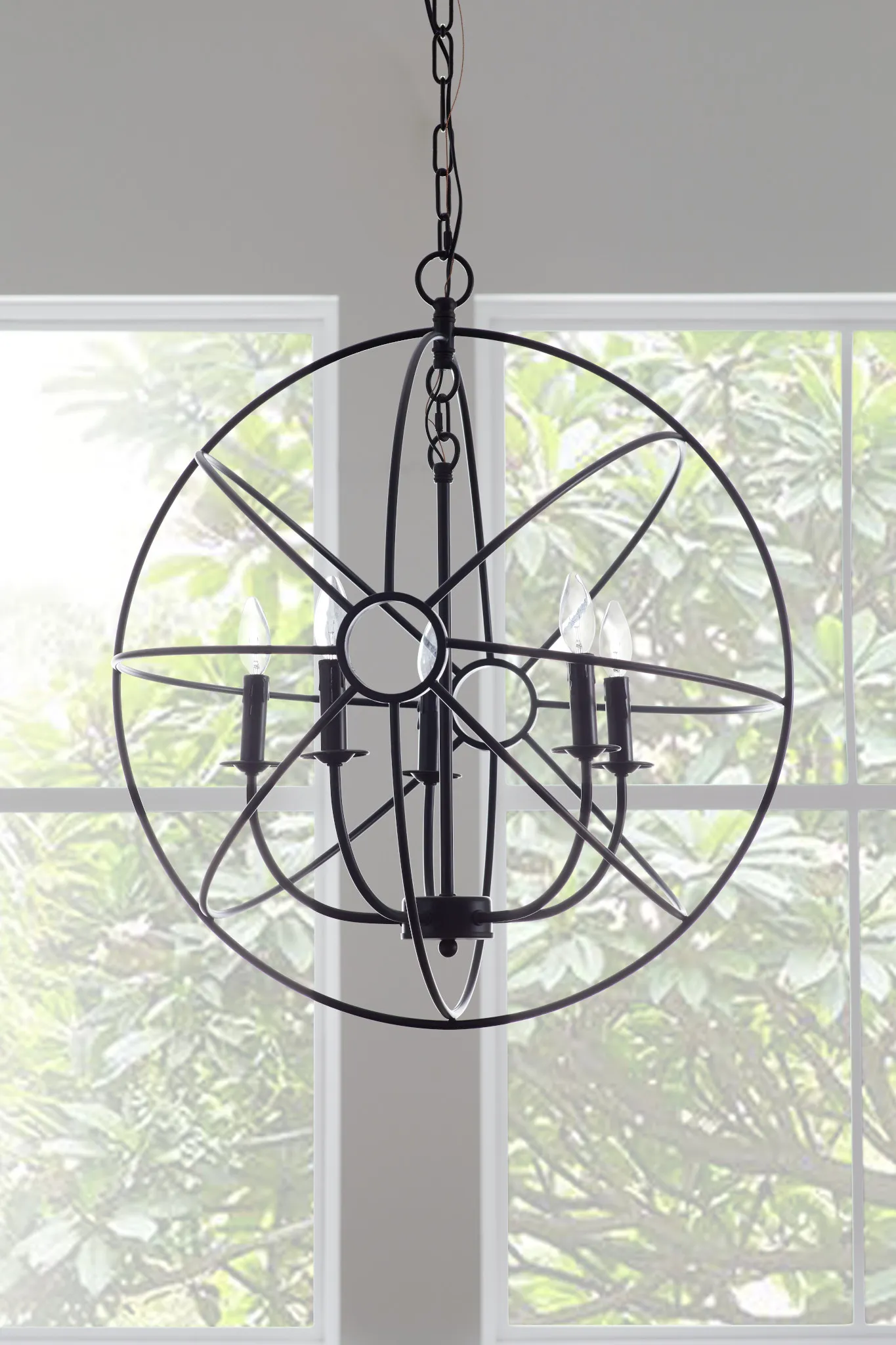 Kendra Black Metal Chandelier