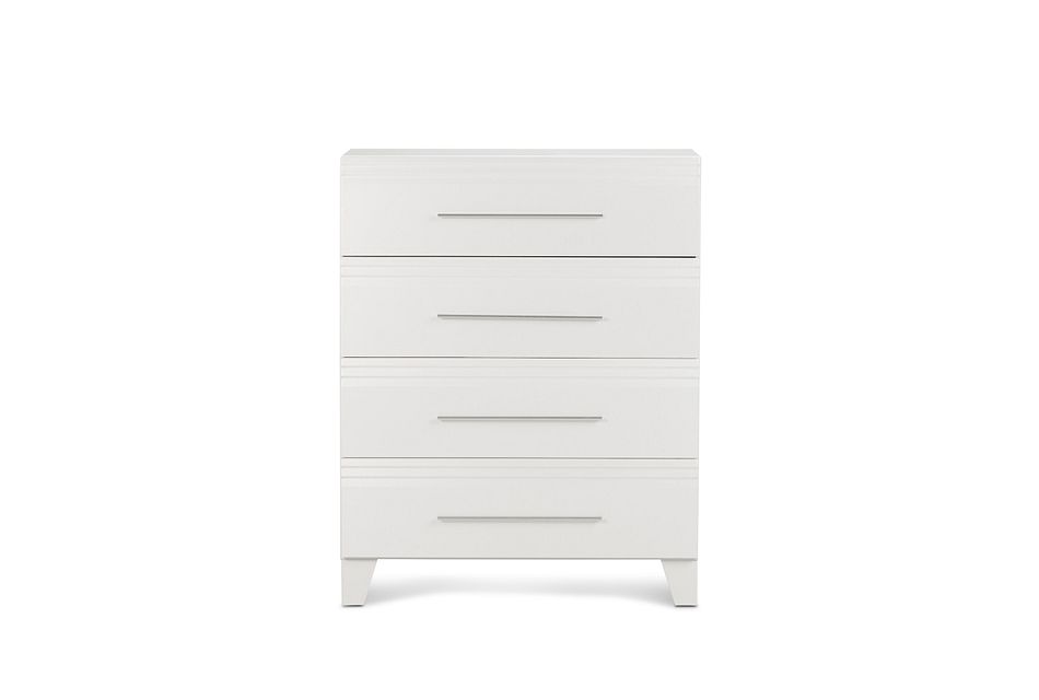 Midtown White 4 Drawer Chest Bedroom Chests City Furniture
