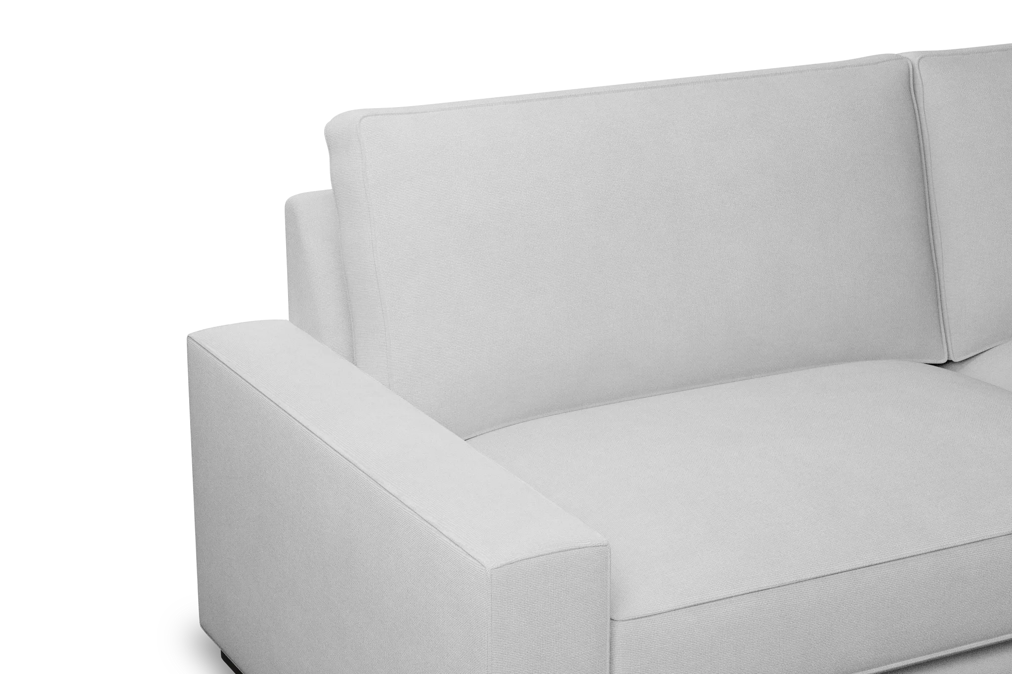 Edgewater Suave White 96" Sofa W/ 2 Cushions