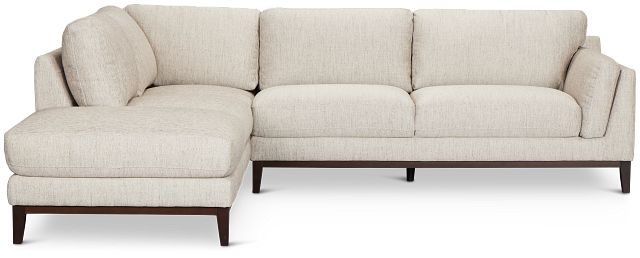 Wesley Gray Fabric Small Left Bumper Sectional