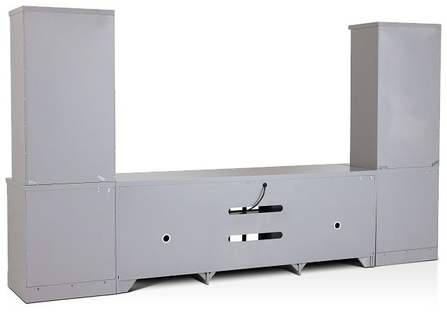 Newport Gray Large Door Entertainment Wall