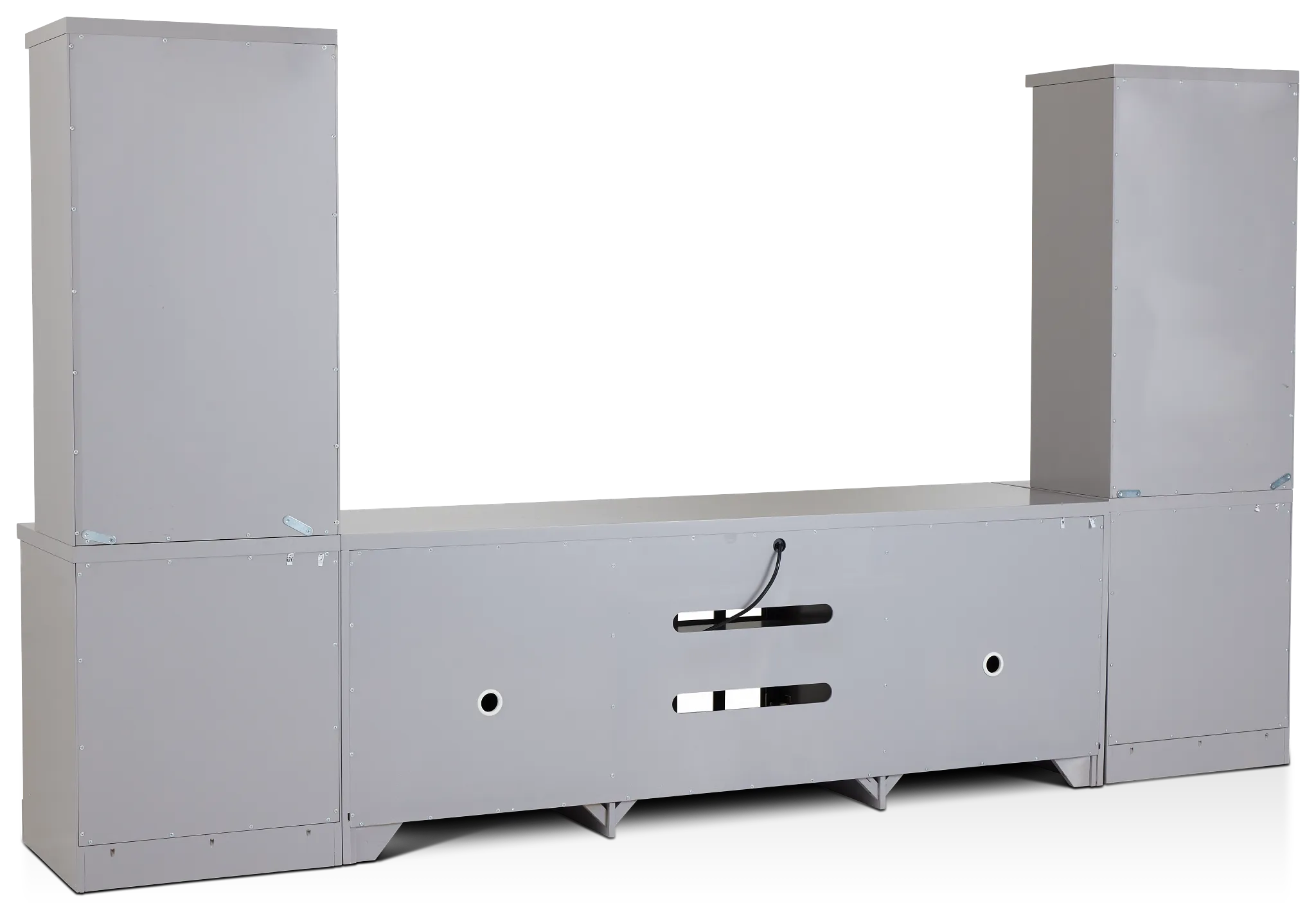 Newport Gray Large Door Entertainment Wall