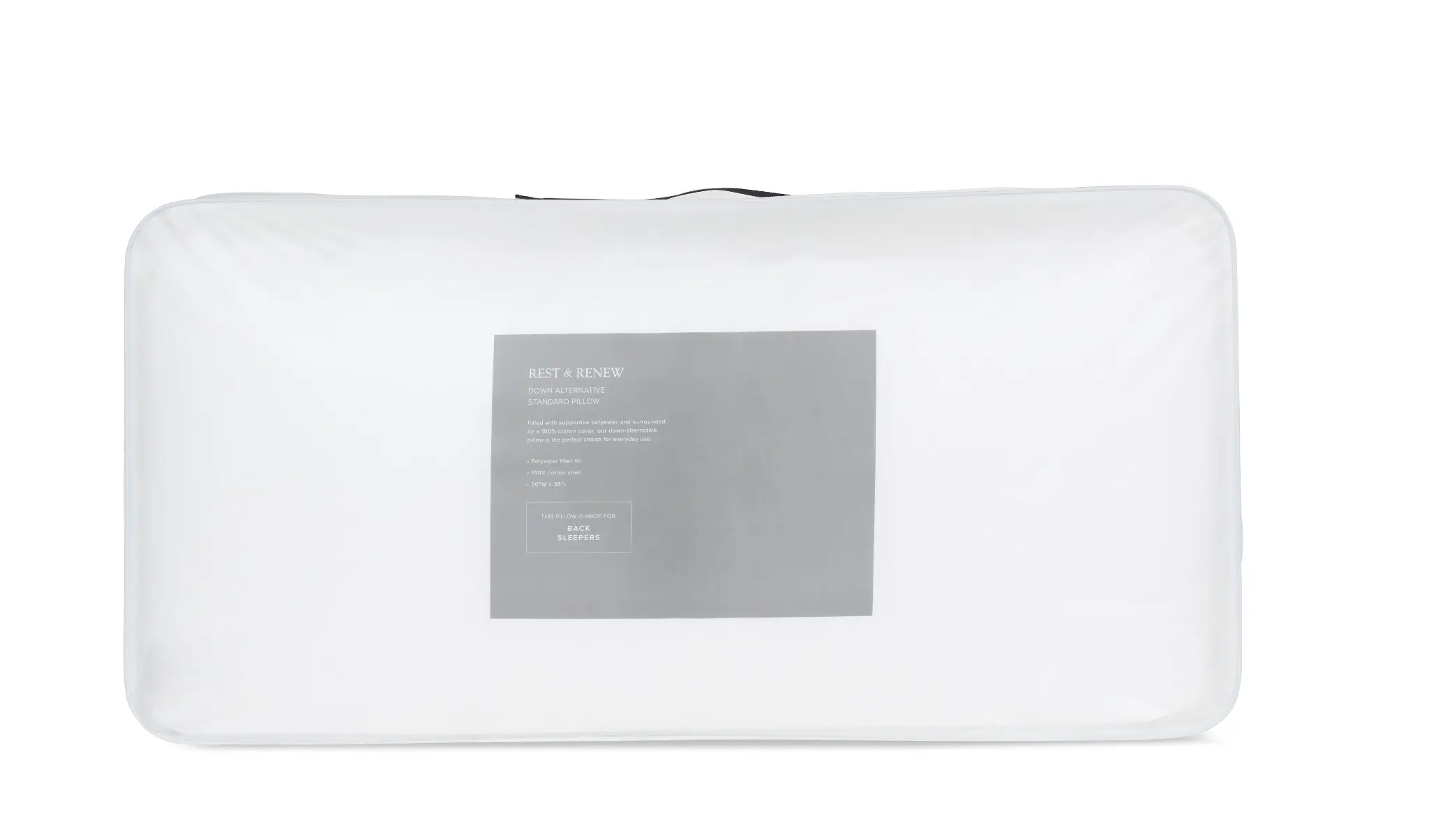 Rest & Renew Down Alternative Back Sleeper Pillow Rest & Renew Down Alternative Back Sleeper Pillow