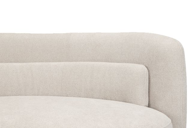 Presley Light Gray Fabric 2-piece Modular Sectional