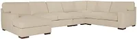 Veronica Khaki Down Large Left Chaise Sectional