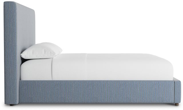 Grayton Lucy Navy 54" Upholstered Platform Bed