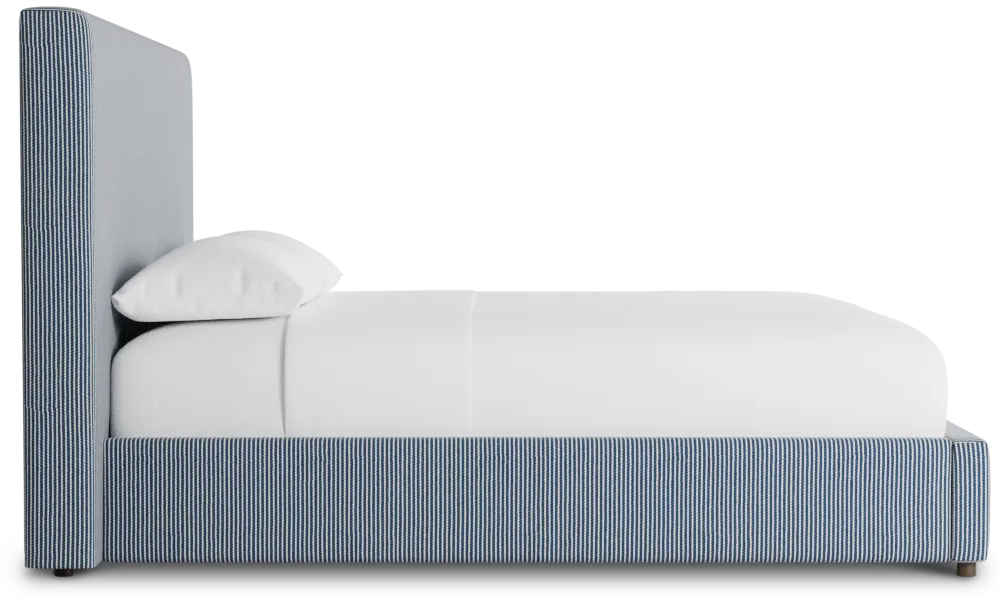 Grayton Lucy Navy 54" Upholstered Platform Bed