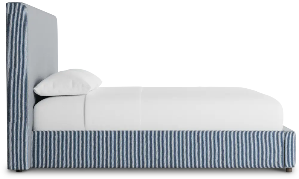 Grayton Lucy Navy 54" Upholstered Platform Bed Grayton Lucy Navy 54" Upholstered Platform Bed