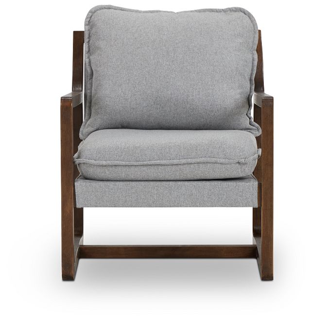 Spitfire Gray Fabric Accent Chair